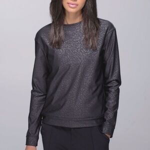 LULULEMON Departure Softshell Top in Petal Camo Embossed Black